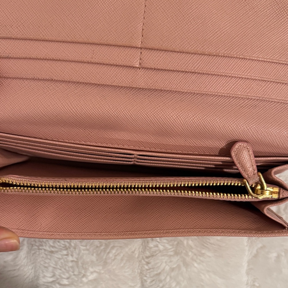 Prada Rose Wallet with Bow Accent - Picture 5 of 11
